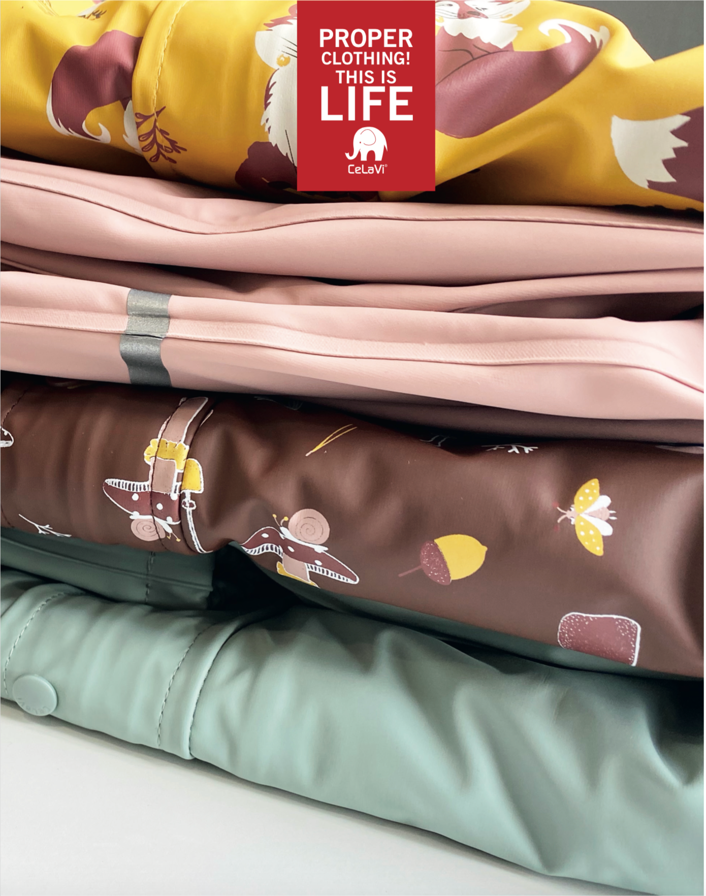 Celavi - gevoerde regenkleding