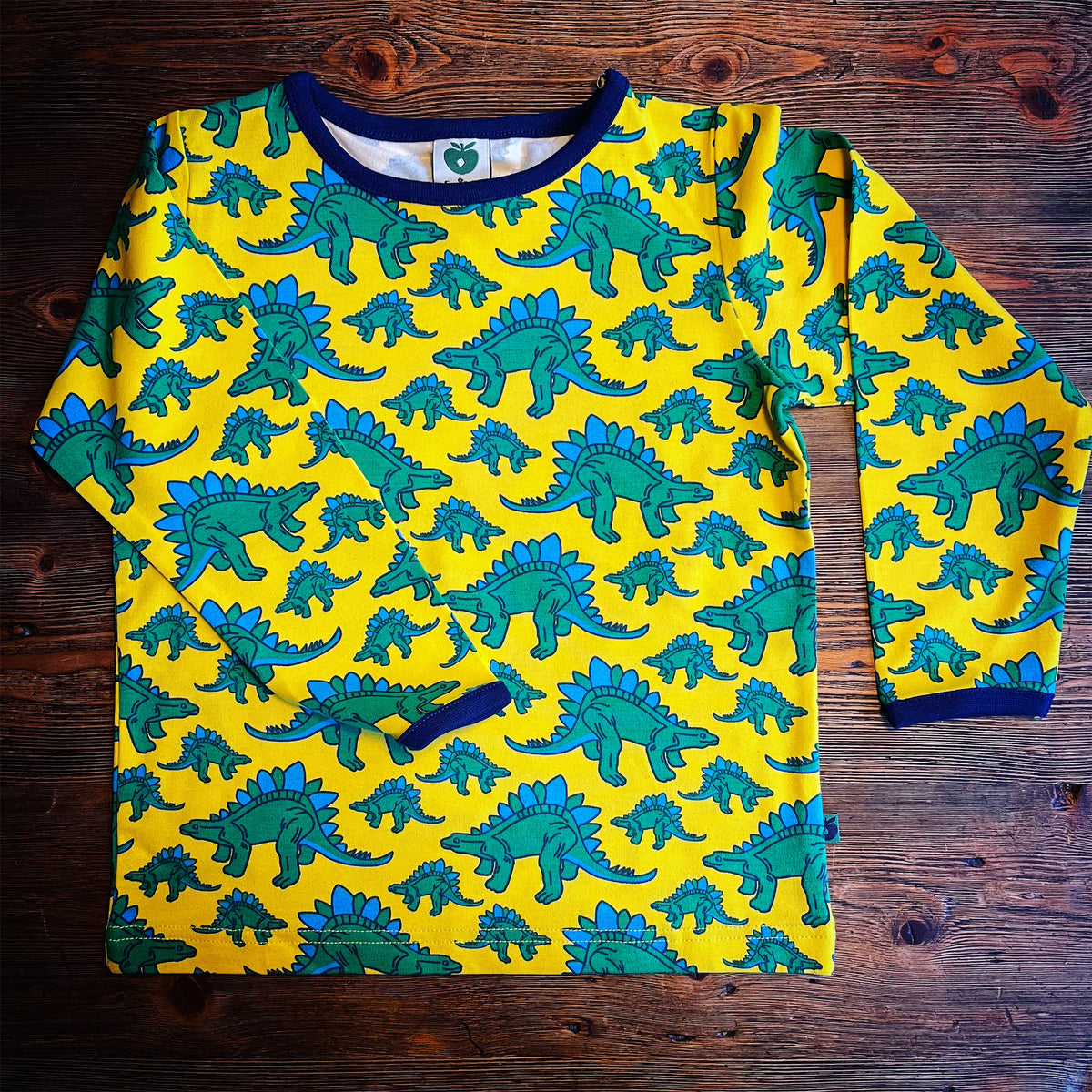 Smafolk Longsleeve Yellow Green Blue Dinosaurs