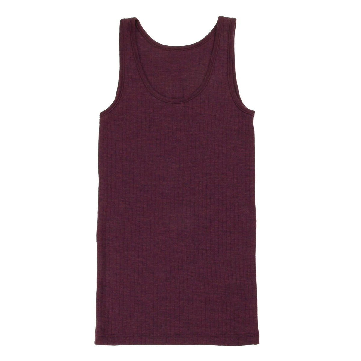 Joha - Woman&#39;s Needledrop Singlet Plum Melange