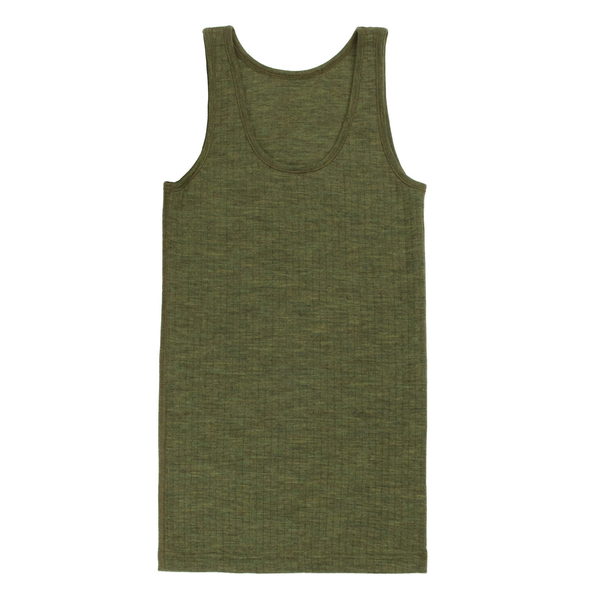 Joha - Woman&#39;s Needledrop Singlet Dark Olive Melange