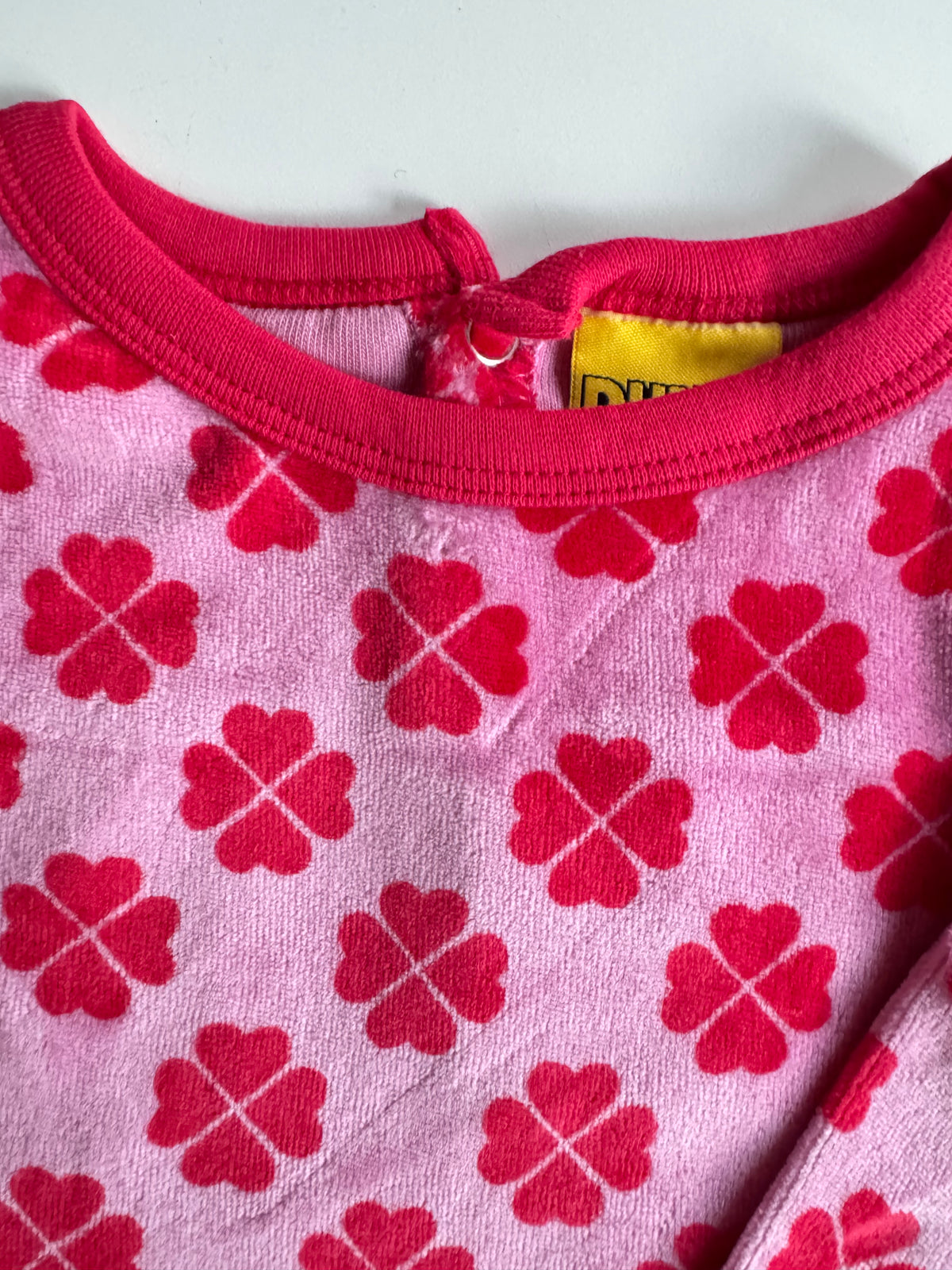 Duns Sweden - SET Pants + Longsleeve VELOURS Clover Pink