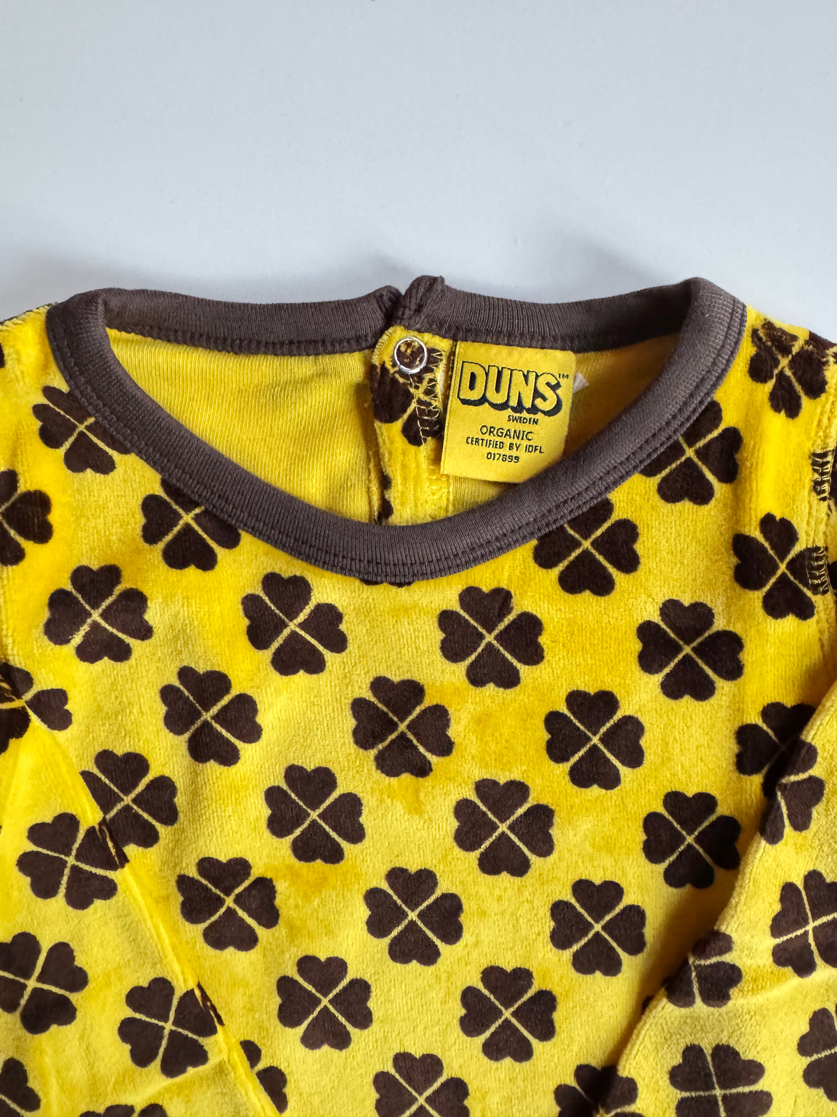 Duns Sweden - SET Pants + Longsleeve VELOURS Clover Yellow