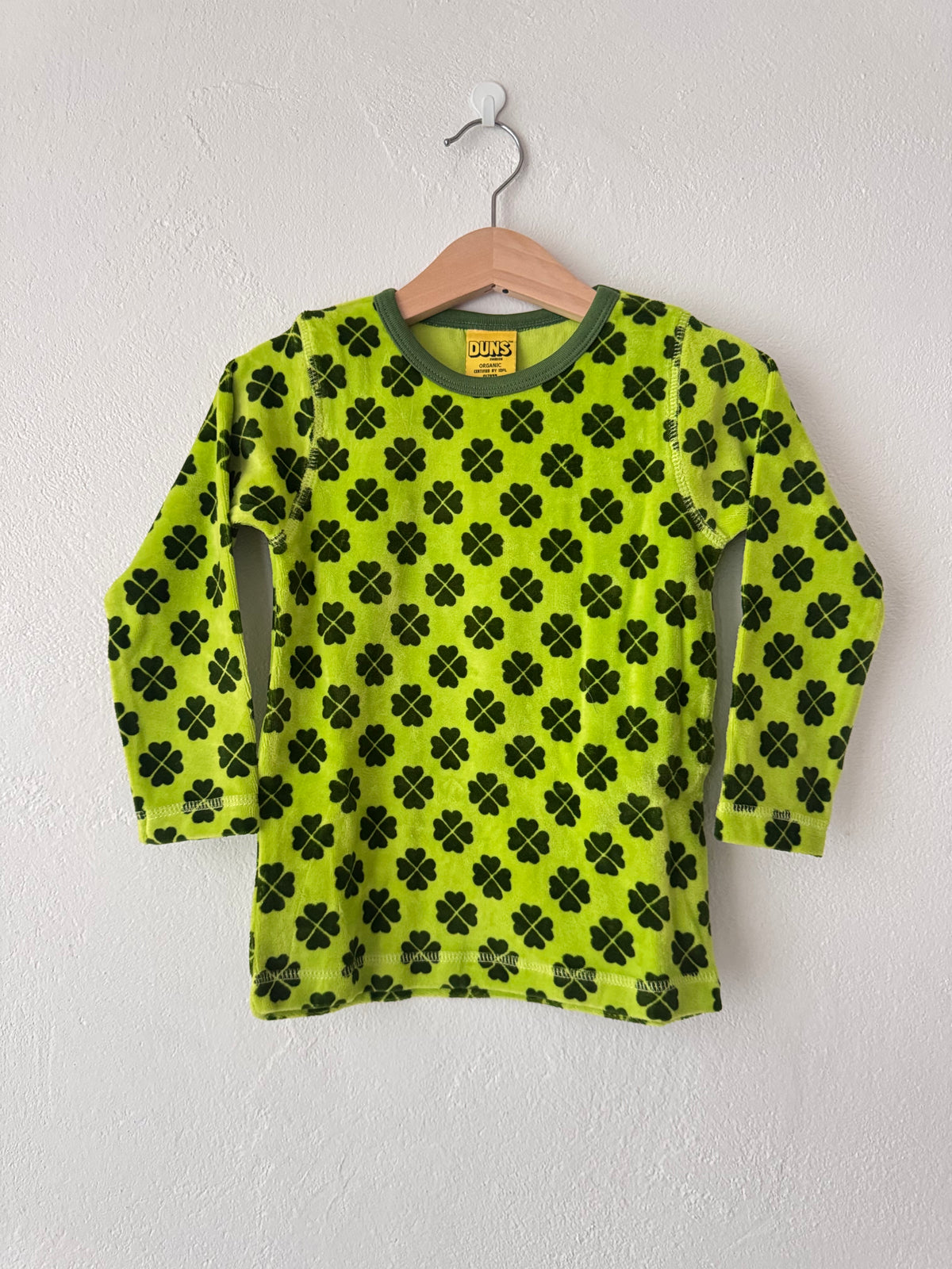 Duns Sweden - SET Pants + Longsleeve VELOURS Clover Green