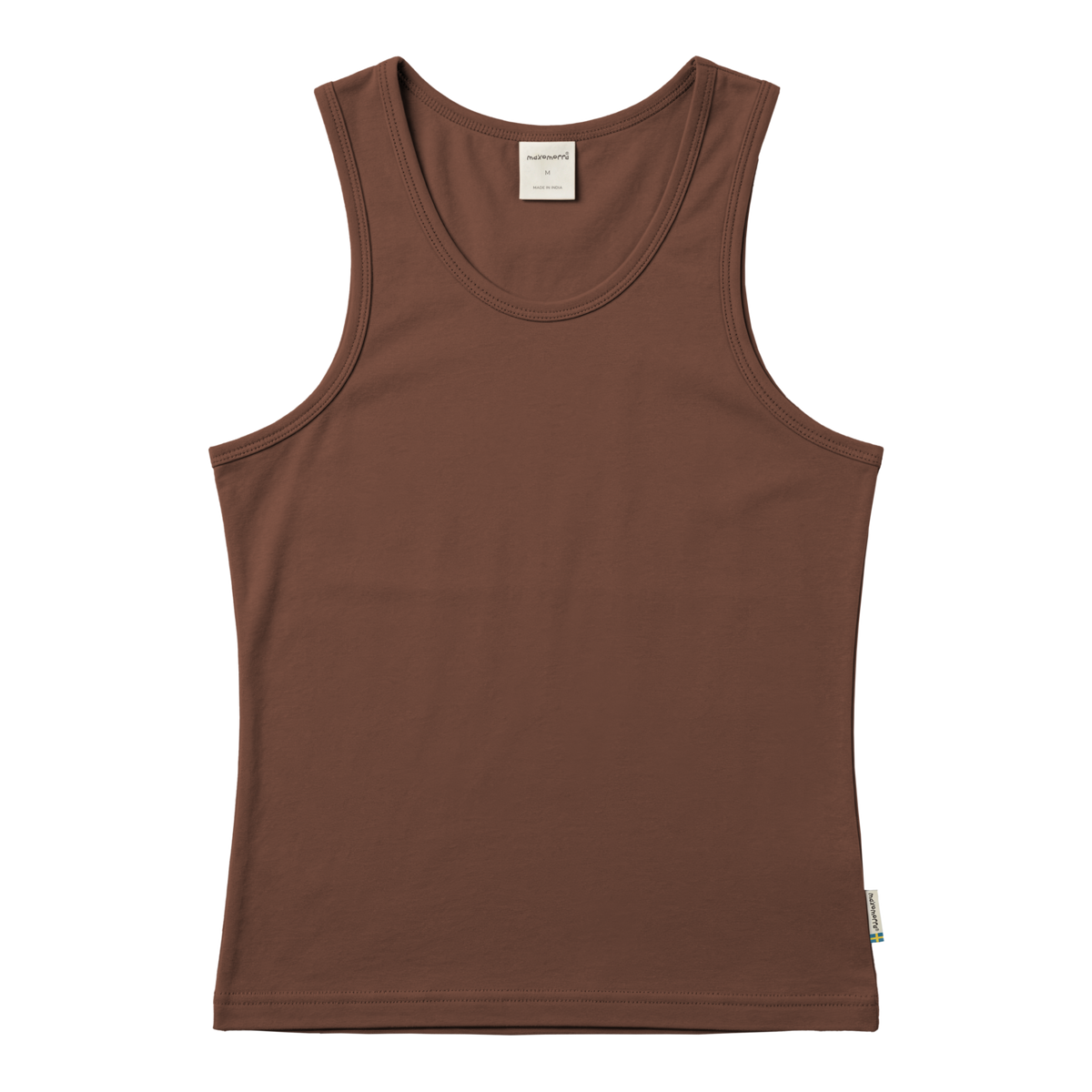 Maxomorra - Tanktop Woman Solid Brown - Dames Hemdje Bruin