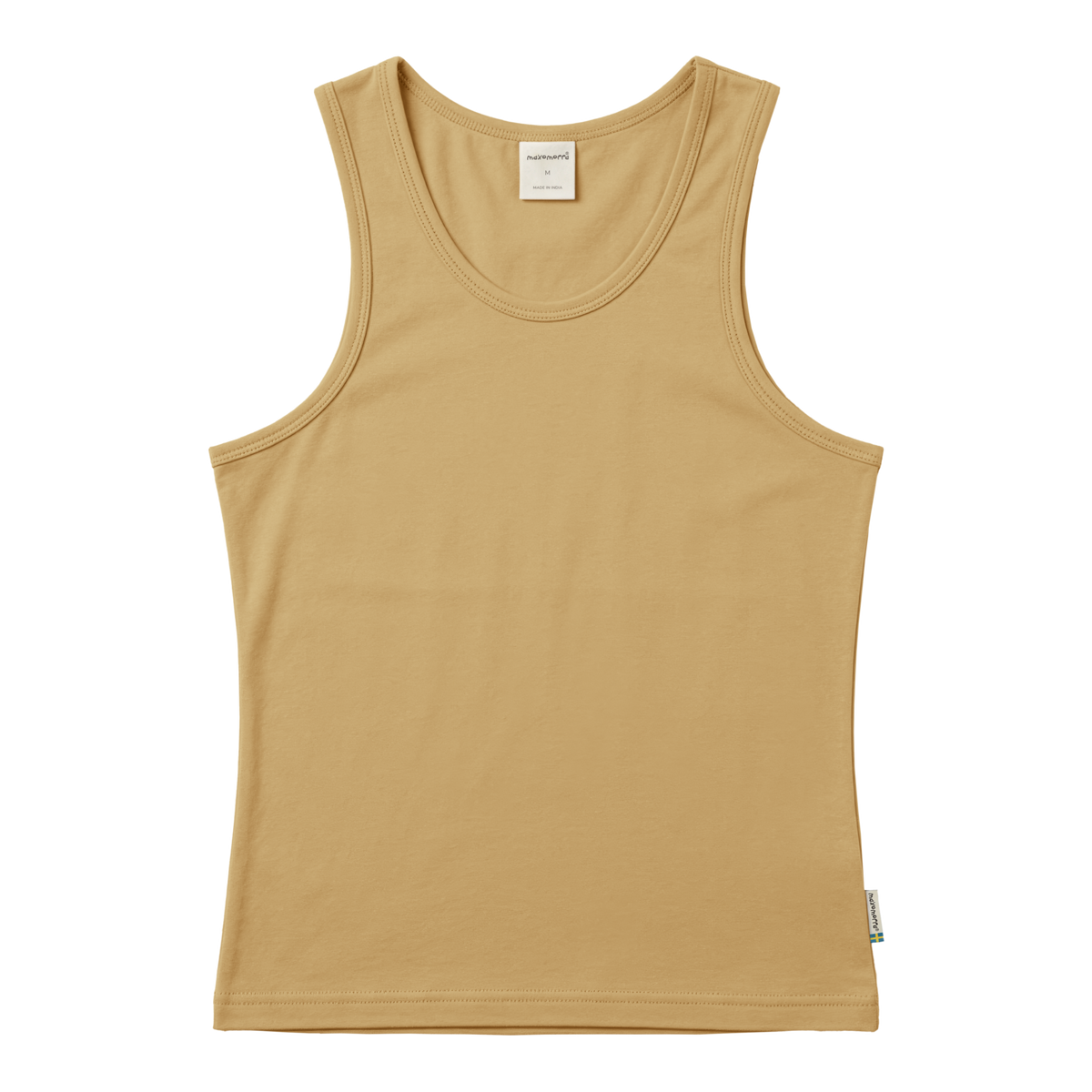 Maxomorra - Tanktop Woman Solid Mustard - Dames Hemdje Mosterd Geel