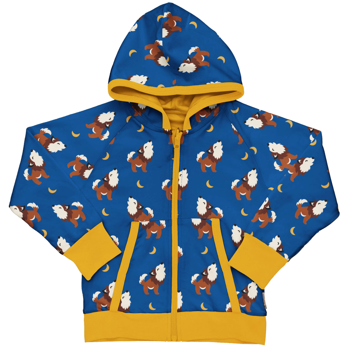 Maxomorra - Cardigan Hood Reversible Wolf - Reversible Vest Wolf