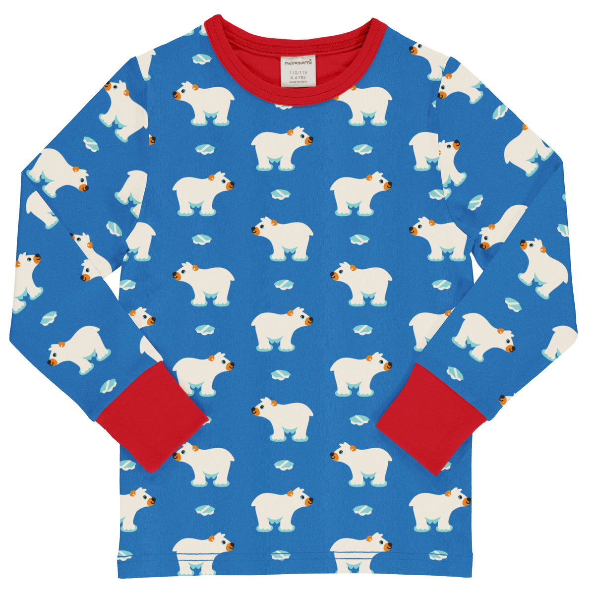 Maxomorra - Top LS Ice Bear - Longsleeve Polar Bear