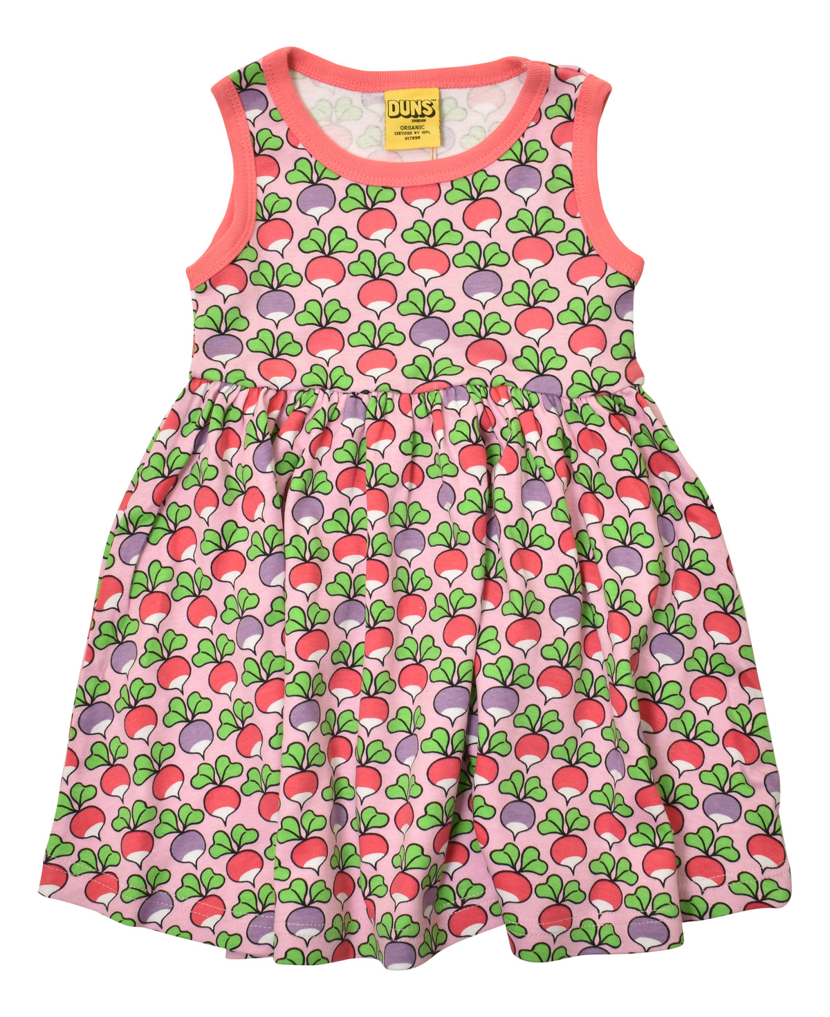 Duns Sweden - Sleeveless Gatherdress  - Mouwloze Zwierjurk Multi Radish Pink