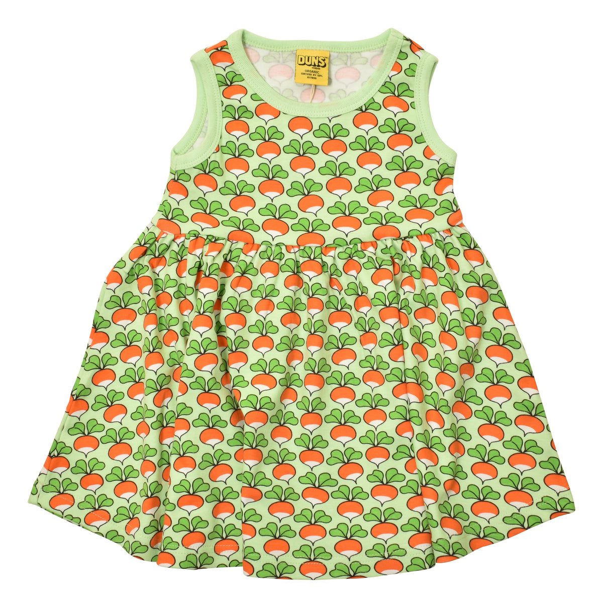 Duns Sweden - Sleeveless Gatherdress  - Mouwloze Zwierjurk Radish Patina Green