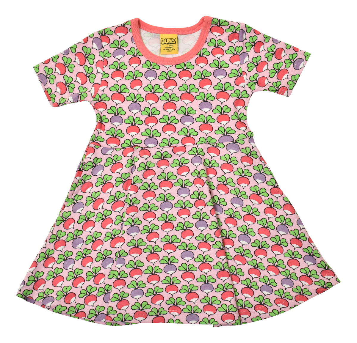 Duns Sweden - Shortsleeve Skaterdress Multi Radish Pink