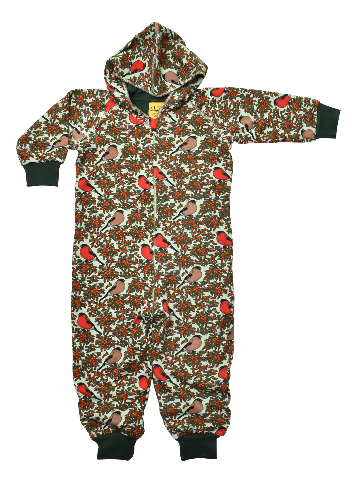 Duns Sweden - Onesie - Hooded Suit Bullfinch Honyedew Blue