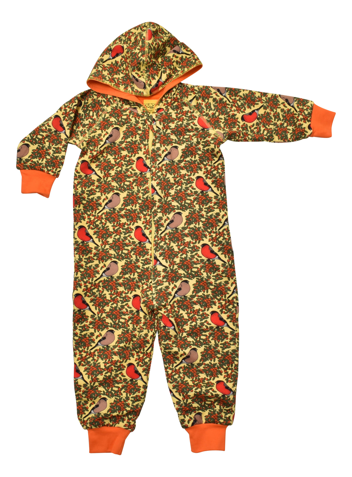 Duns Sweden - Onesie - Hooded Suit Bullfinch Yellow Cream