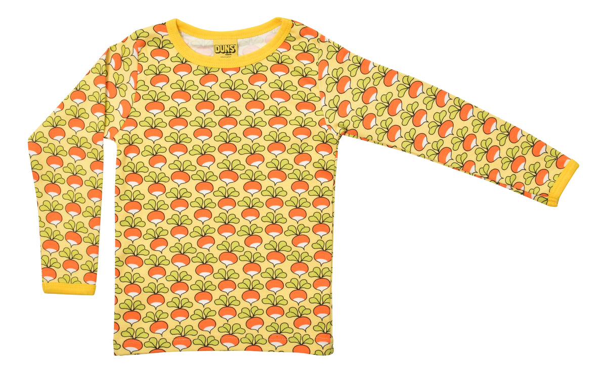 Duns Sweden - SET A: Longsleeve + Baggy Pants Radish Sunshine Pale Yellow