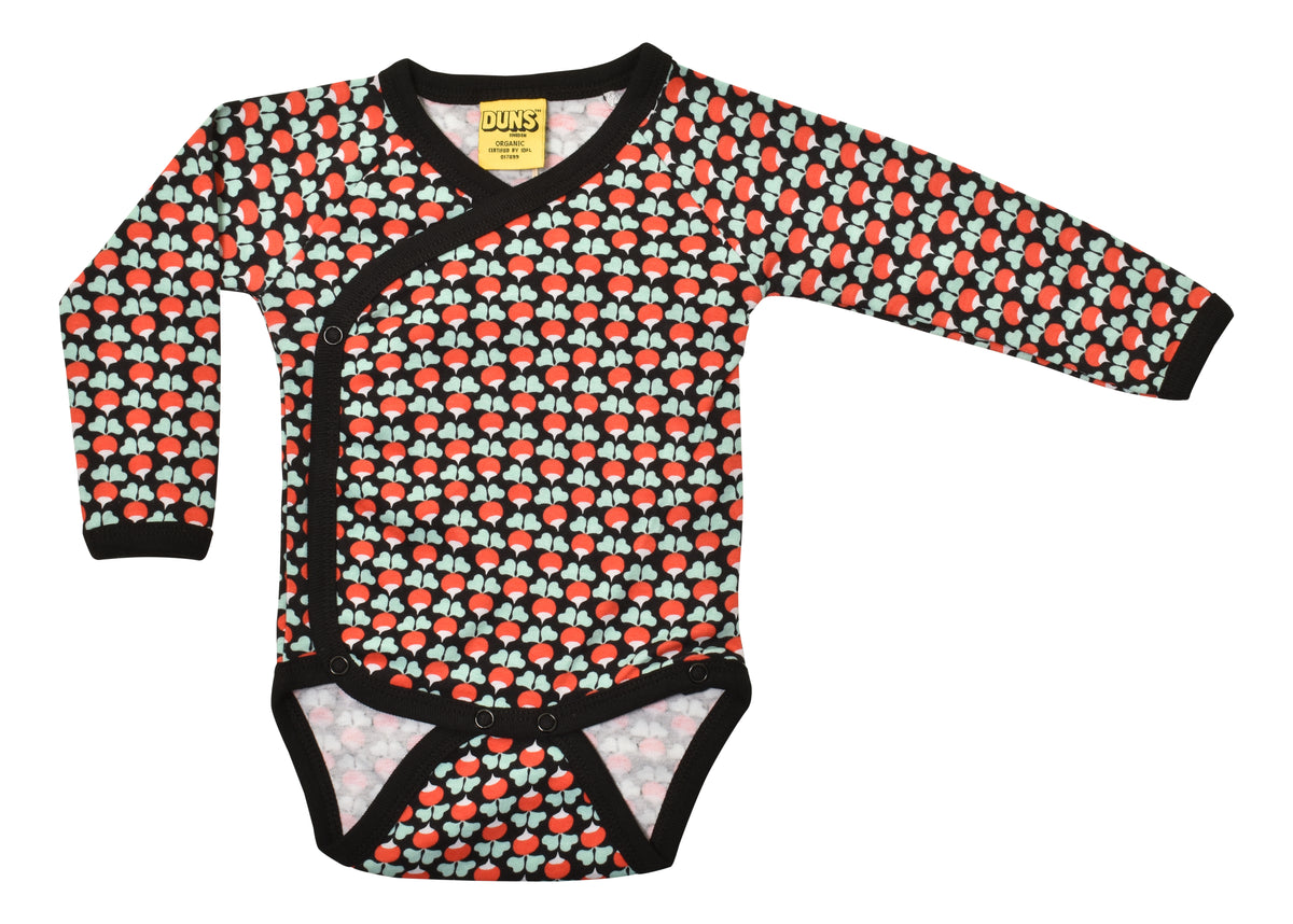 Duns Sweden - Wrap Body - Kimono/Overslag Romper Mini Radish Black