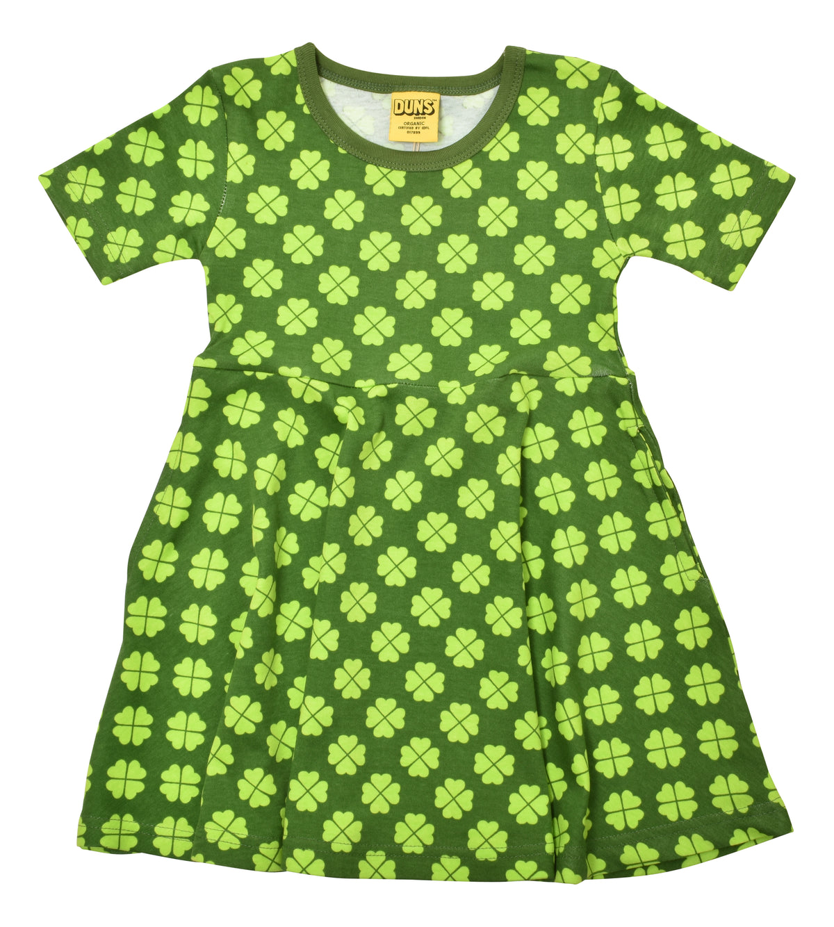 Duns Sweden - Shortsleeve Skaterdress Clover Treetop Green