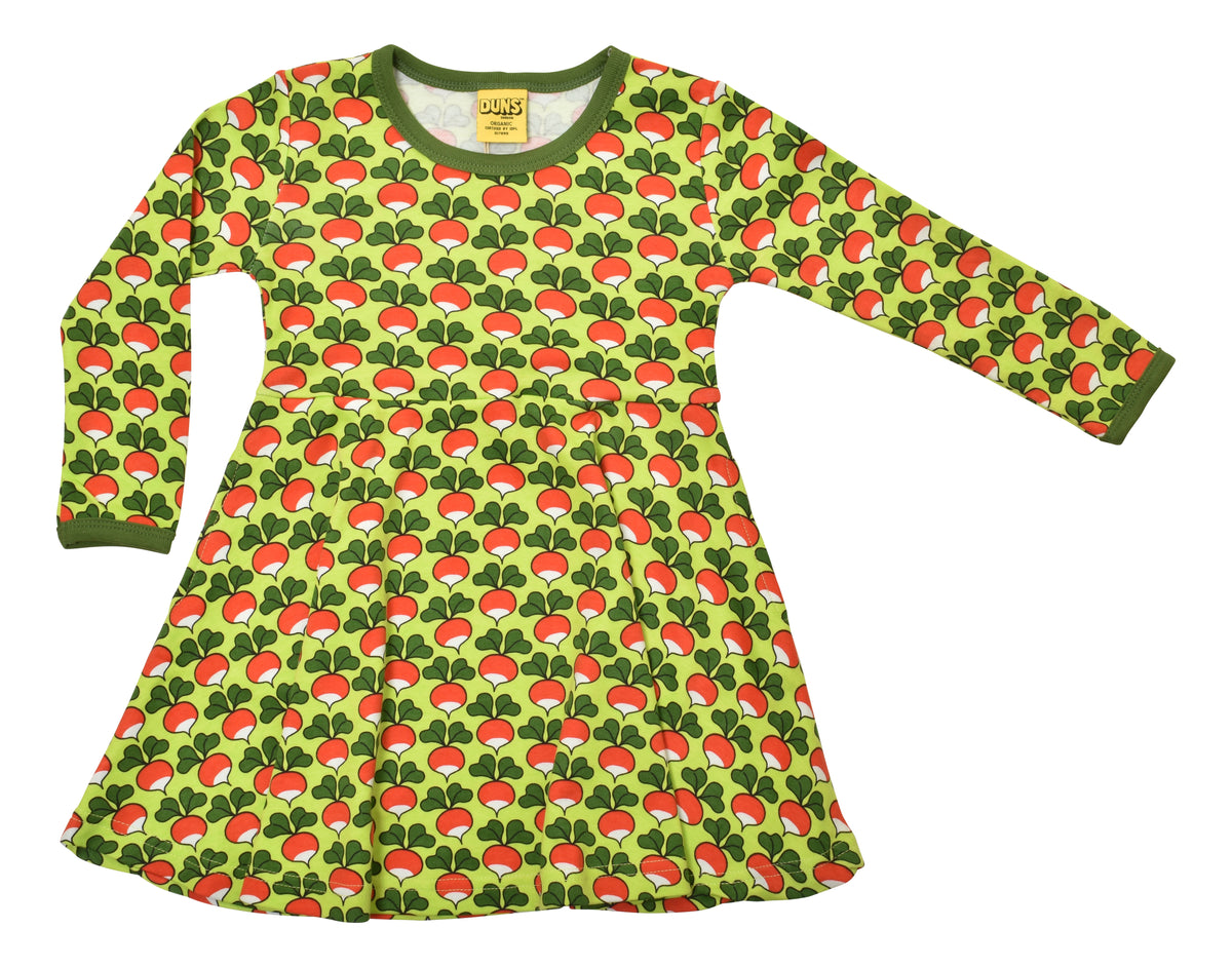 Duns Sweden - Longsleeve Skaterdress Radish Tender Shoots Green