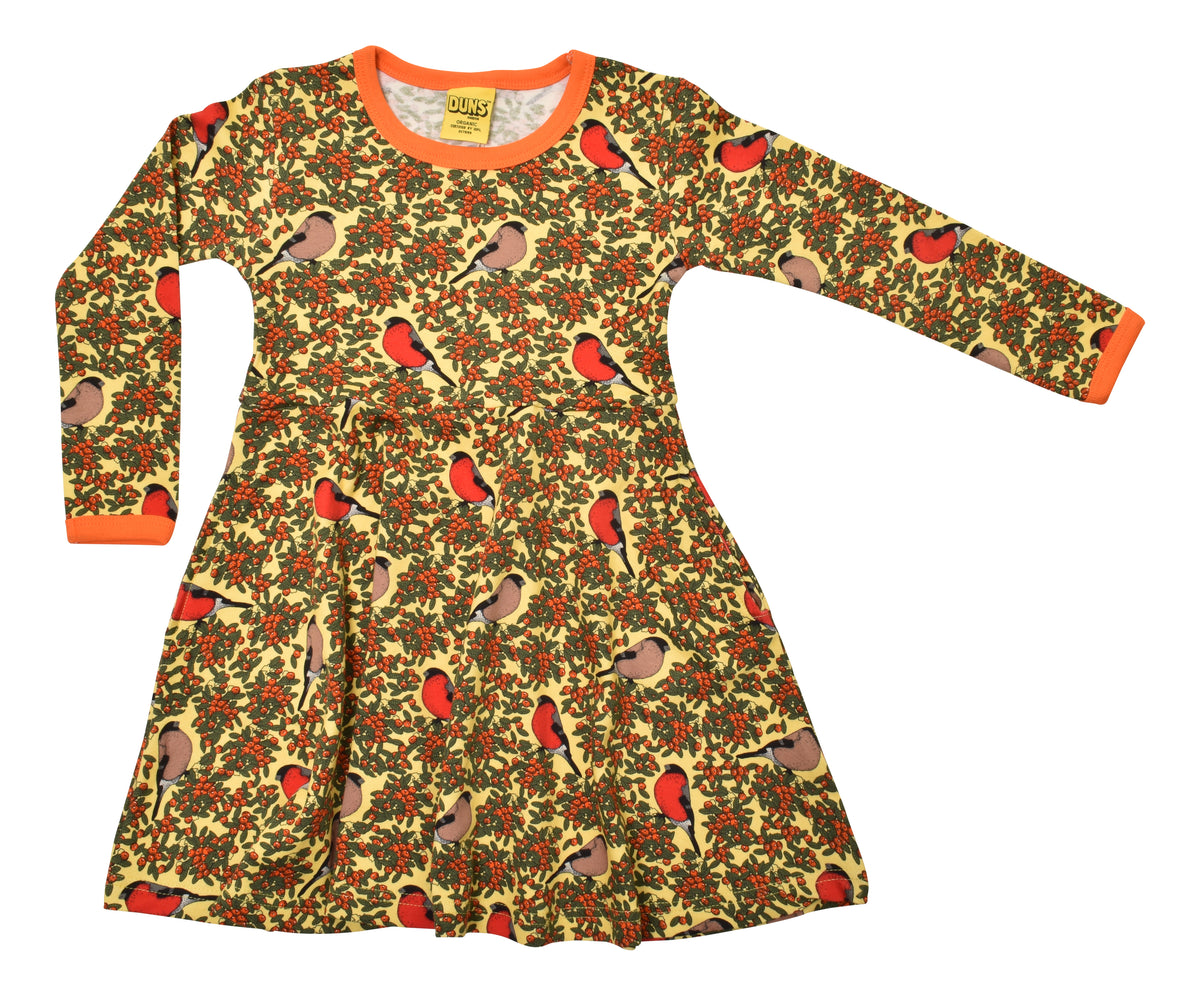Duns Sweden - Longsleeve Skaterdress Bullfinch Yellow Cream