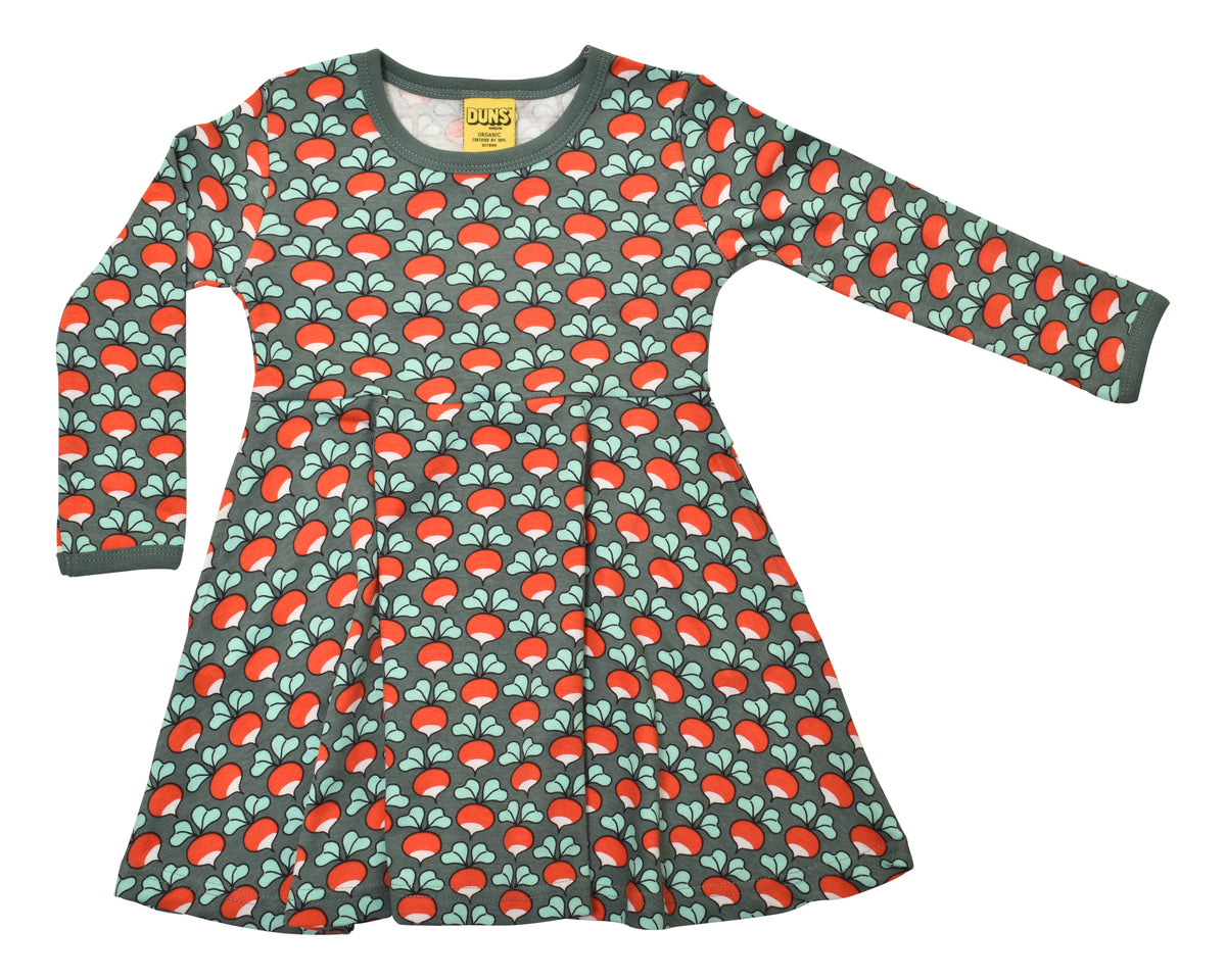 Duns Sweden - Longsleeve Skaterdress Radish Bistro Green