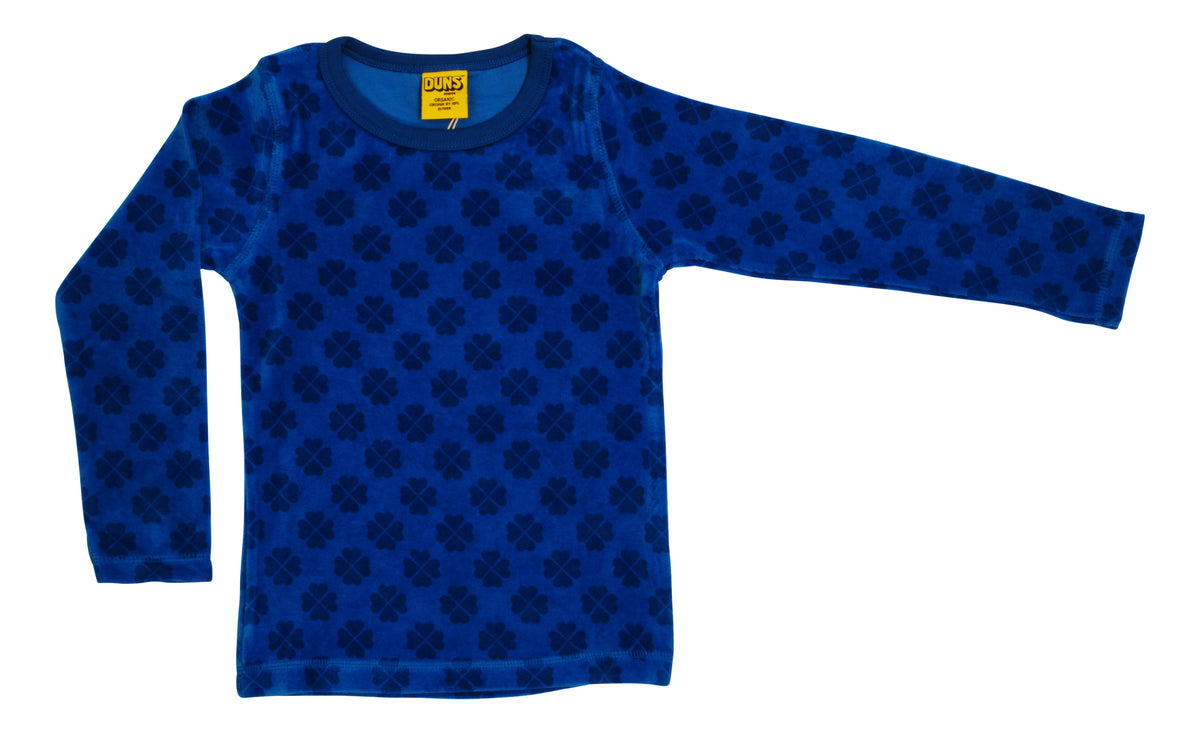 Duns Sweden - Longsleeve Velours Clover Blue