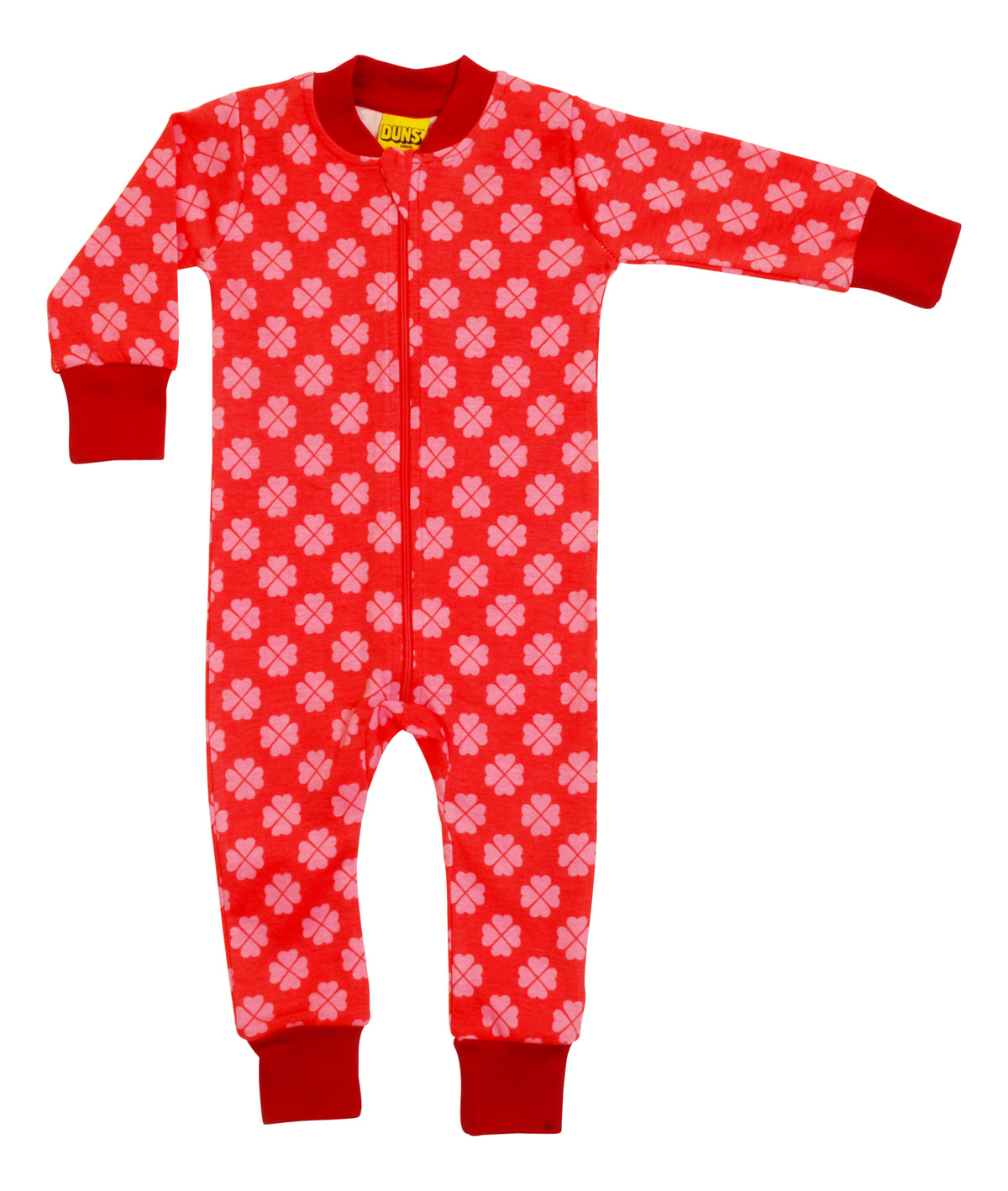 Duns Sweden - Zipsuit Slaappak Clover Rouge Red