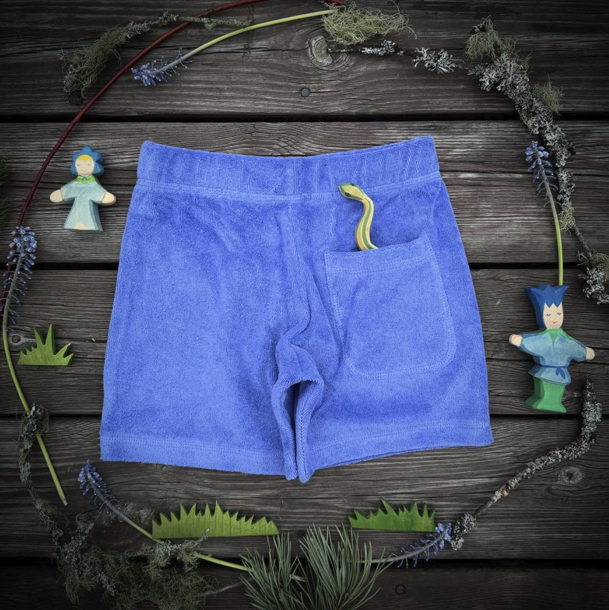 Duns Sweden - Shorts Terry - Korte Broek Badstof Jacaranda Purple