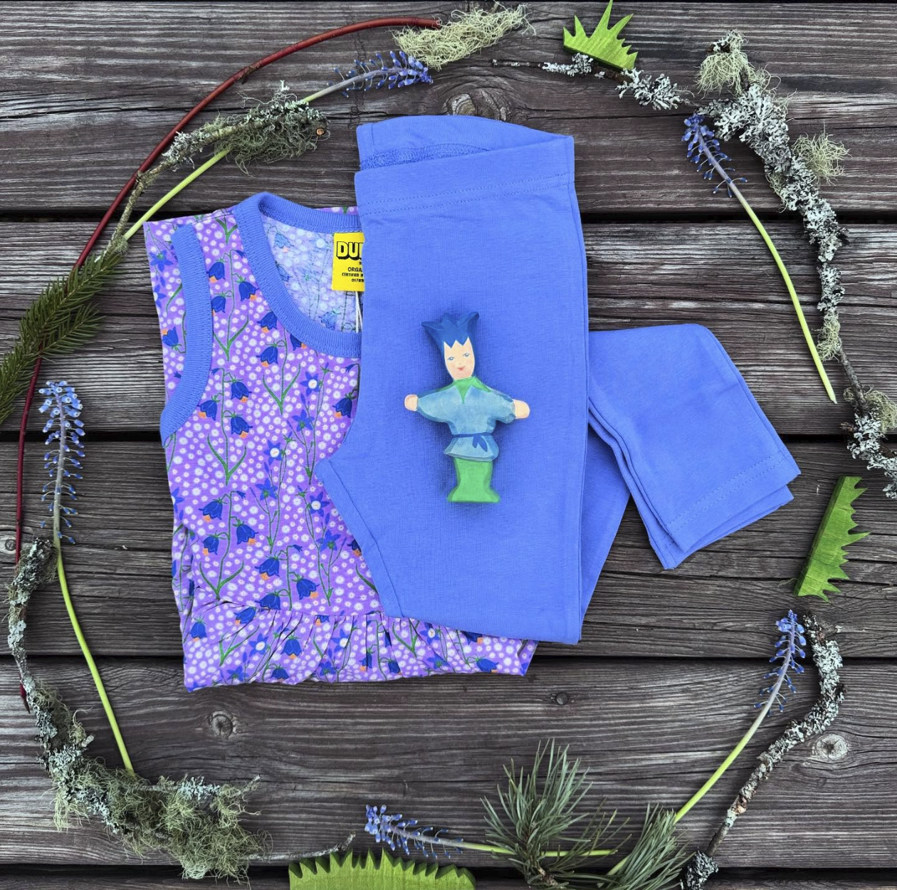 Duns Sweden - Sleeveless Gather Dress Zwierjurk Bluebells Light Purple