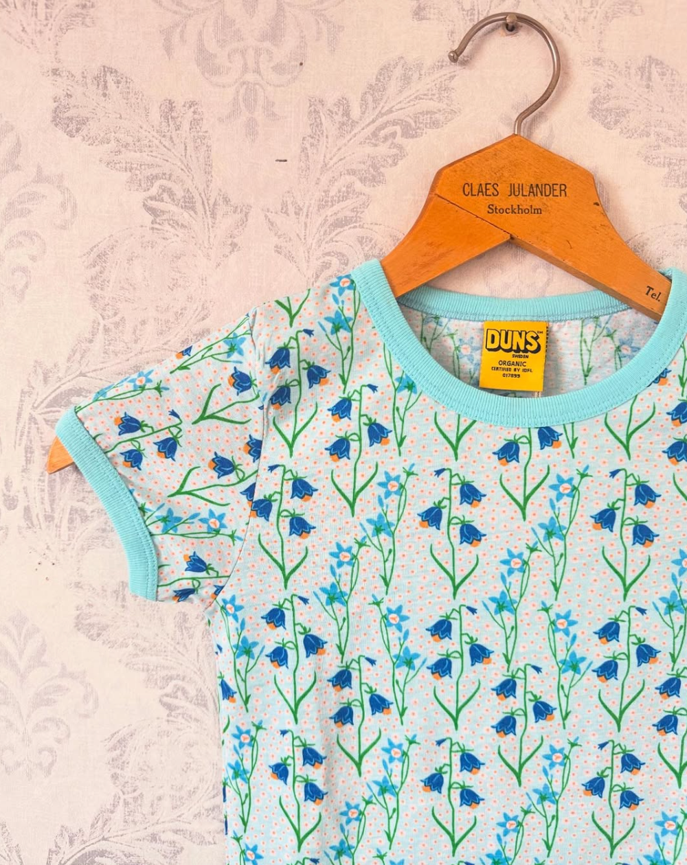 Duns Sweden - T-Shirt Bluebell Light Blue - Blauwe Boshyacinth
