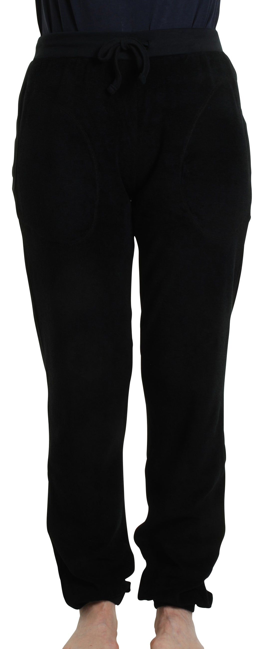 Duns Sweden Adult Terry Pants Black - Badstof Broek Zwart