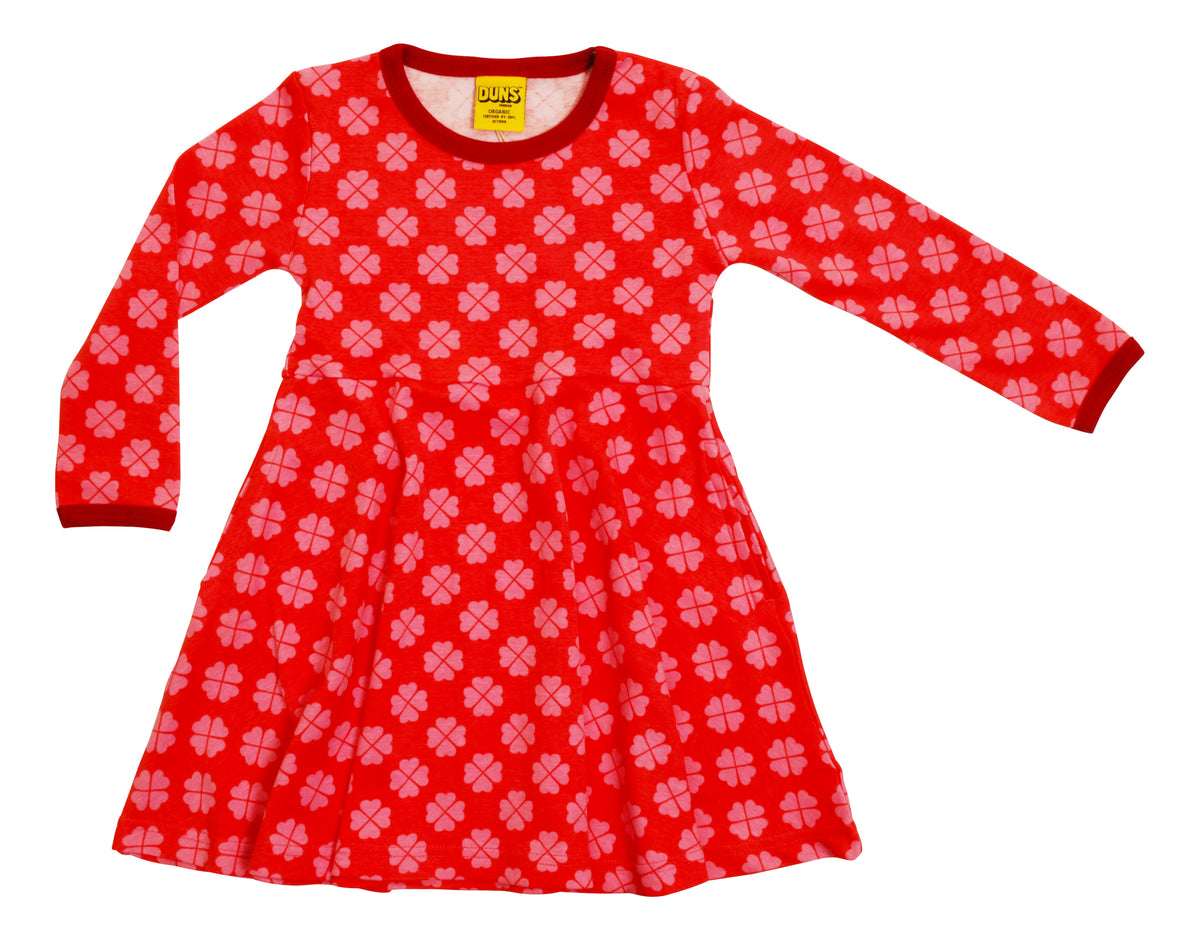 Duns Sweden - Longsleeve Skaterdress Clover Rouge red