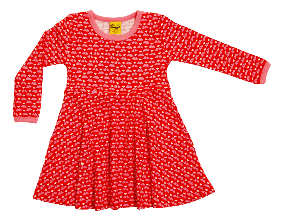 Duns Sweden - Longsleeve Skaterdress Mini Radishes Cerise
