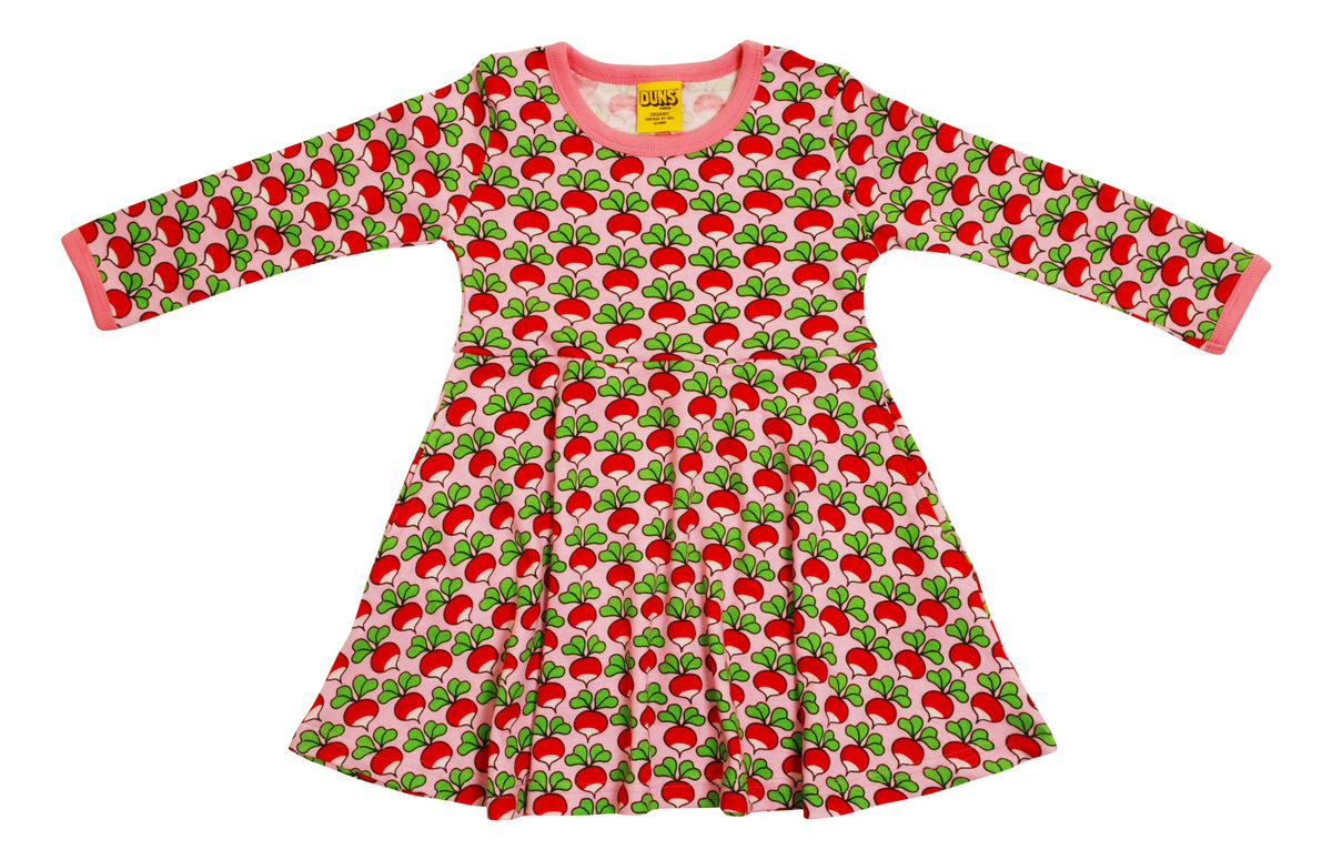 Duns Sweden - Longsleeve Skaterdress Radishes Prism Pink