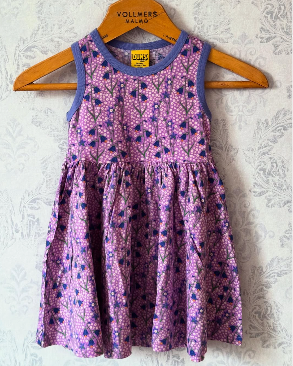 Duns Sweden - Sleeveless Gather Dress Zwierjurk Bluebells Light Purple