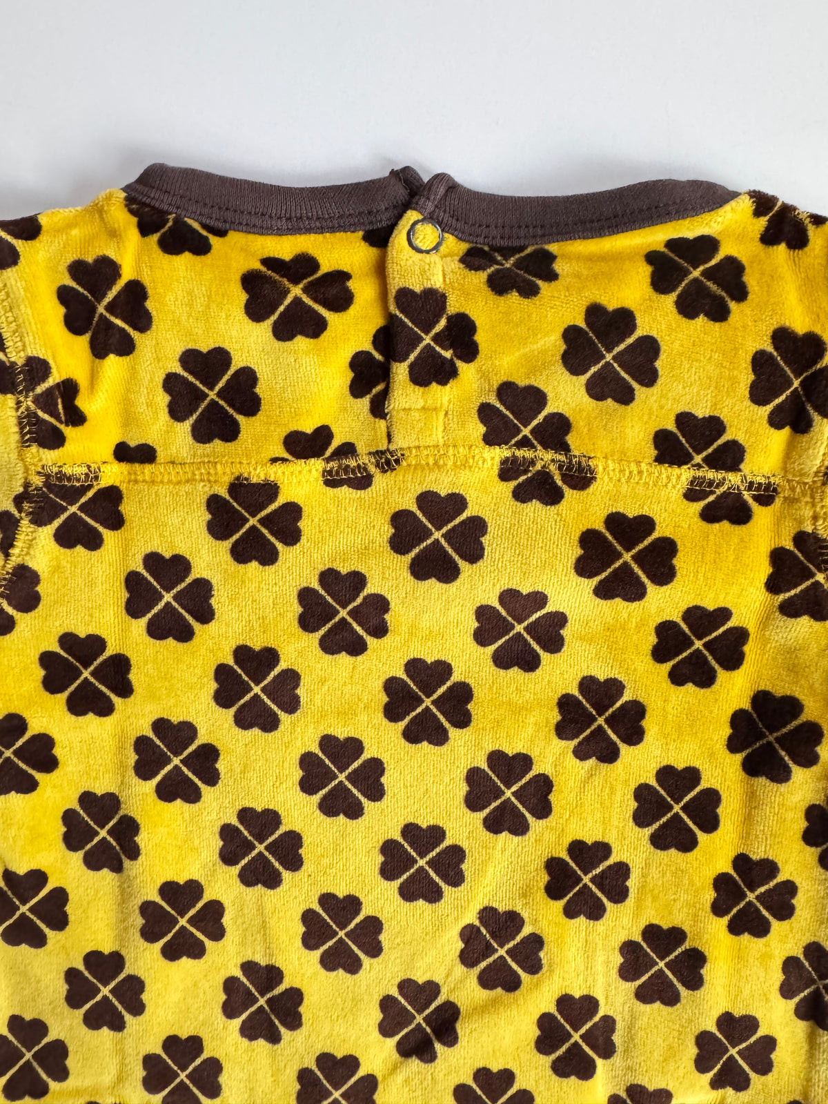 Duns Sweden - SET Pants + Longsleeve VELOURS Clover Yellow