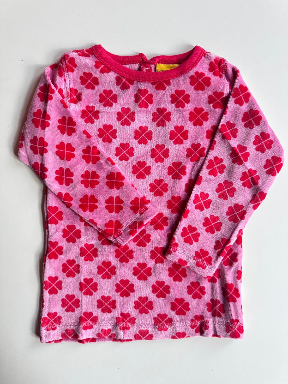 Duns Sweden - SET Pants + Longsleeve VELOURS Clover Pink