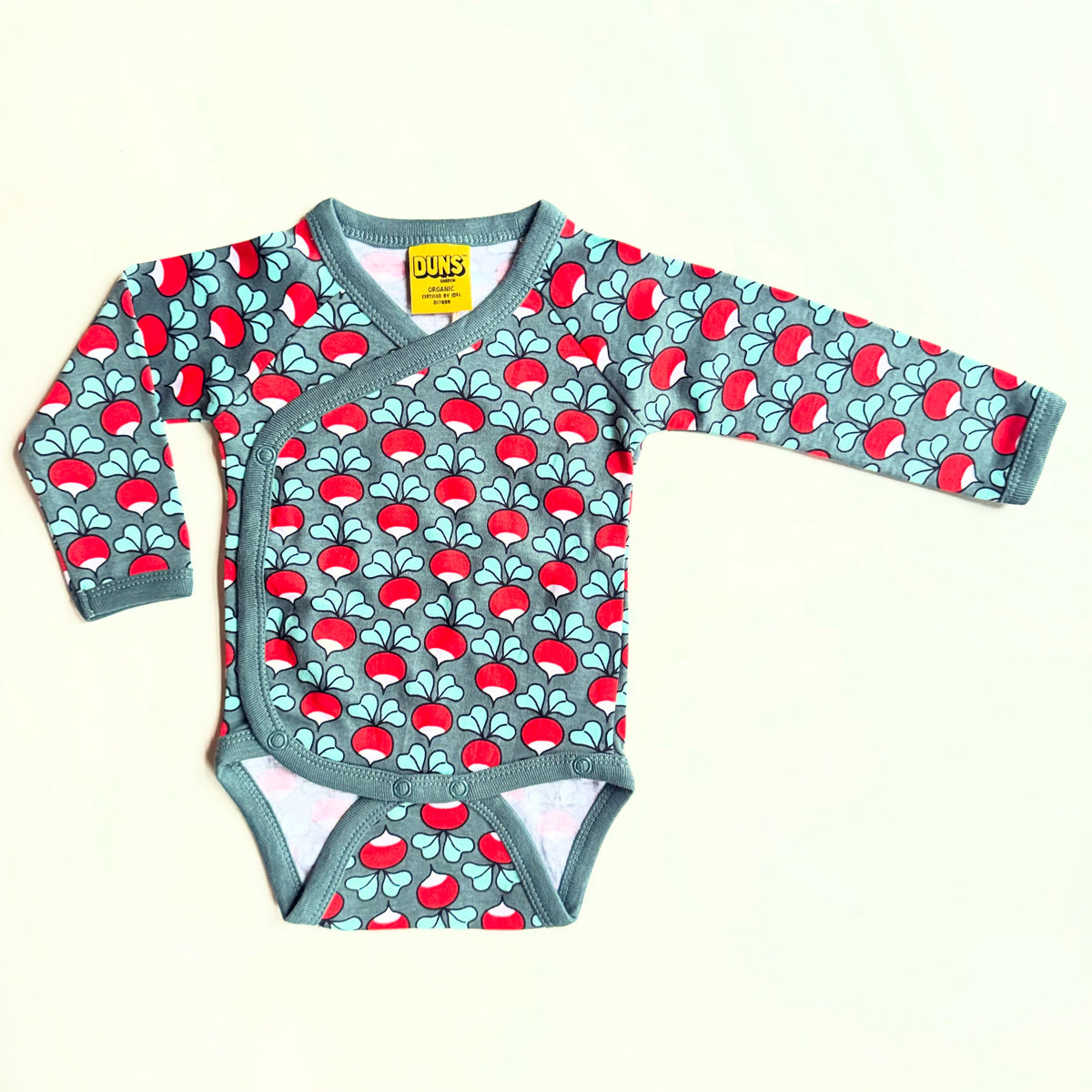 Duns Sweden - Wrap Body - Kimono/Overslag Romper Radish Bistro Green