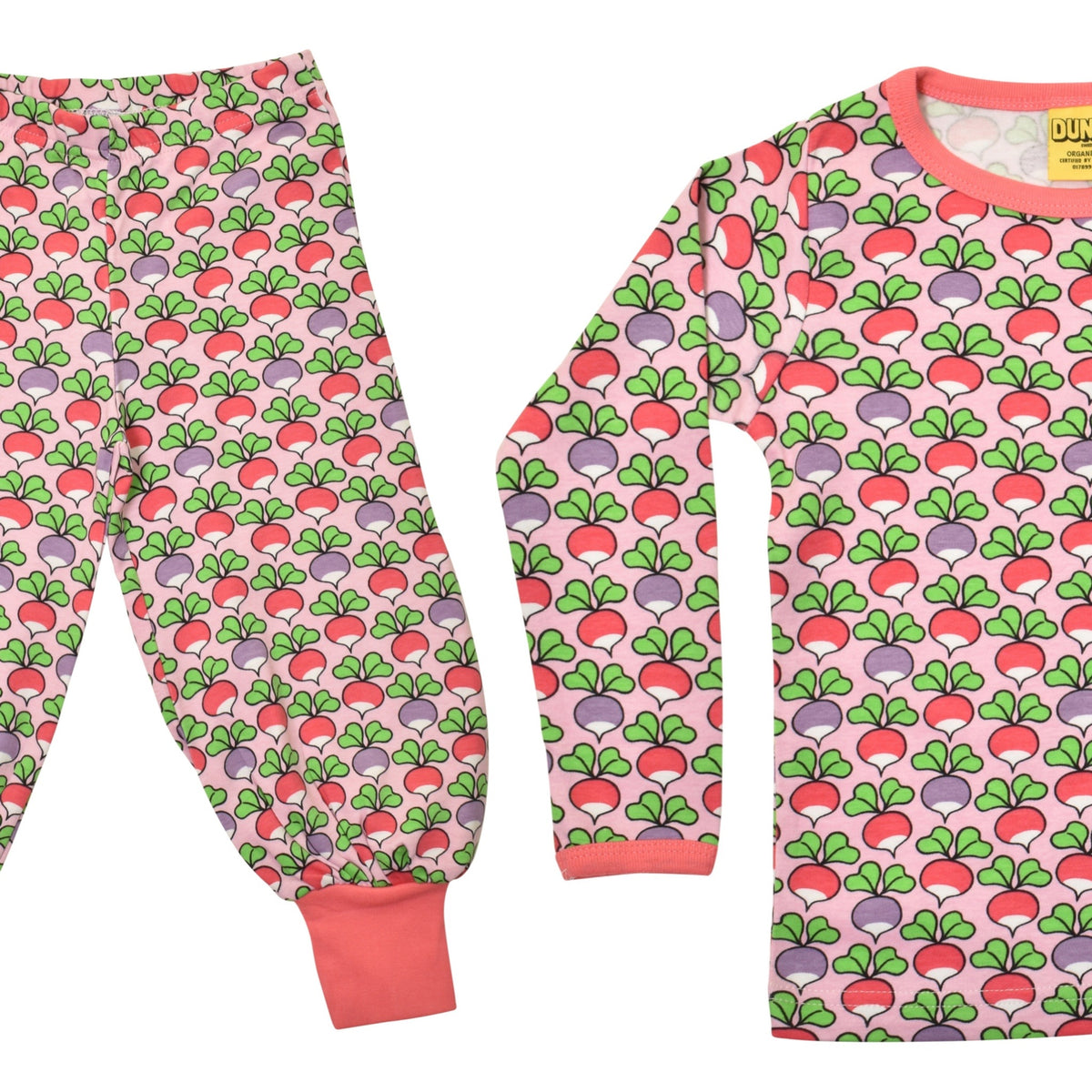 Duns Sweden - SET A: Longsleeve + Baggy Pants Multi Radish Pink