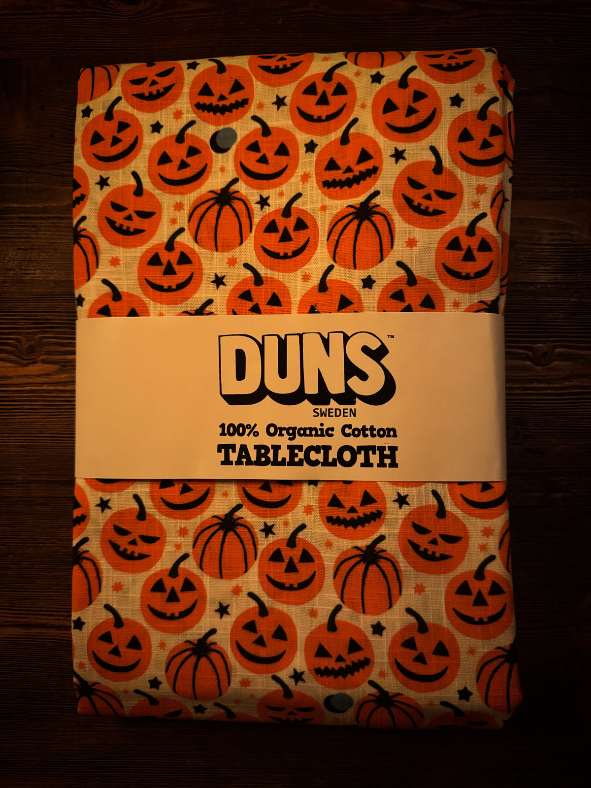 Duns Sweden 식탁보 리넨 호박 - 리넨 식탁보 호박 할로윈