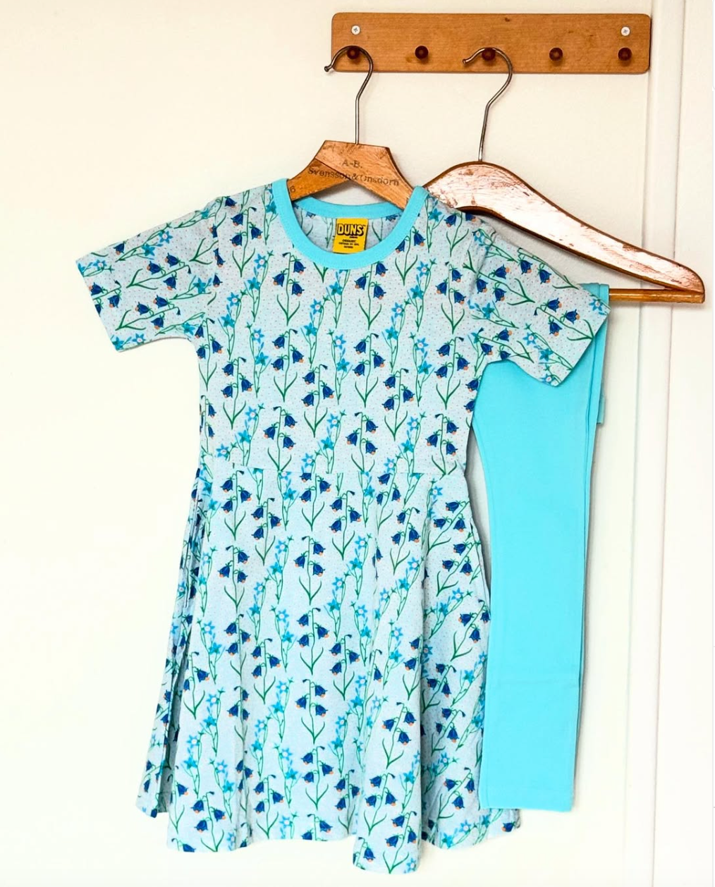 Duns Sweden - Skaterdress Shortsleeve Bluebell Light Blue