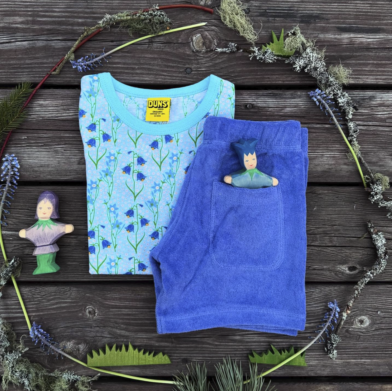 Duns Sweden - Shorts Terry - Korte Broek Badstof Jacaranda Purple