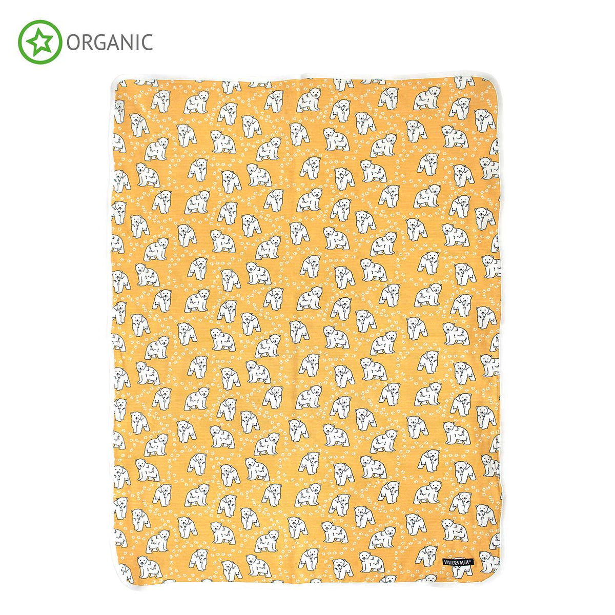 Villervalla - Baby Blanket Polar Bear - Ijsbeer Honing Geel