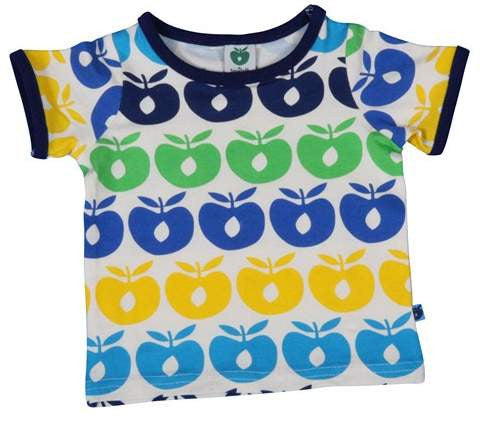Smafolk - BABY T-Shirt Multi Apples - Shirt blue/yellow/green apples