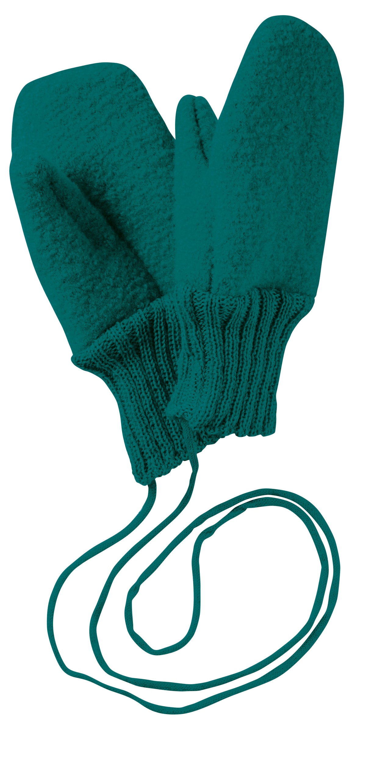 Disana - Boiled Wool Gloves Pacific Boiled Wool Mittens Sea Blue