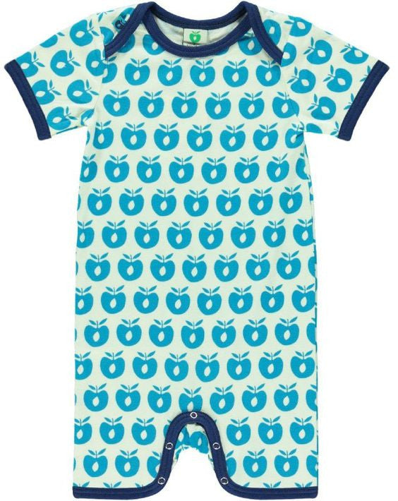 Smafolk - Summersuit White Blue Turquoise Apples