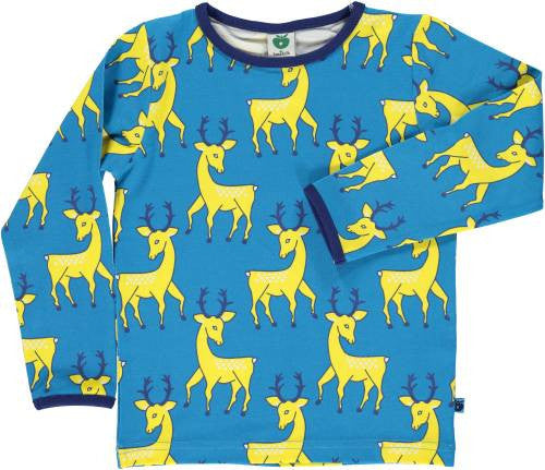 Smafolk - Longsleeve Blue Yellow Deer - Deer