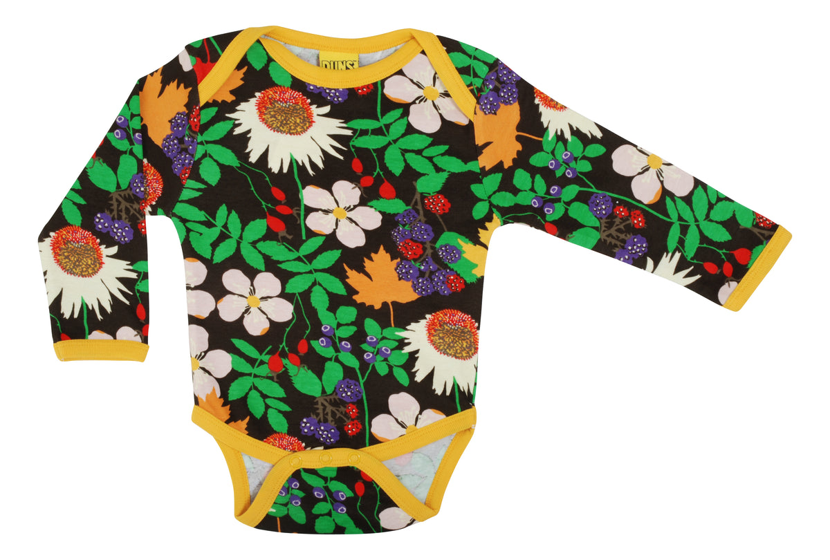 Duns Sweden - Body Autumn Flowers Brown - Romper Autumn Flowers Brown