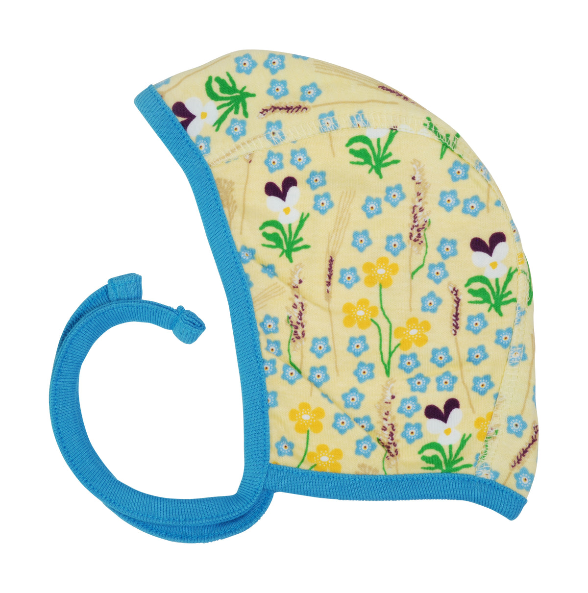 Duns Sweden Babycap Bonnet Meadow Yelllow - Bow hat Flower meadow Yellow