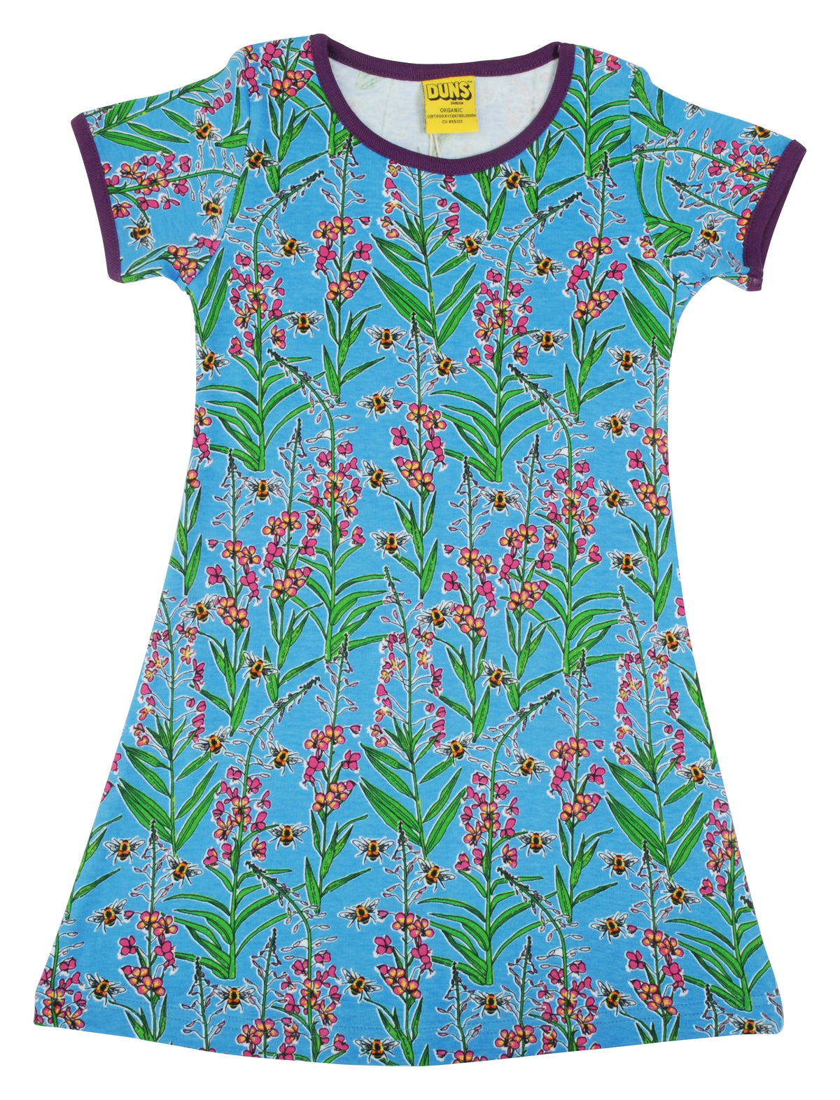 Duns Sweden - Shortsleeve Dress Willowherb Blue - Dress Willowherb Blue