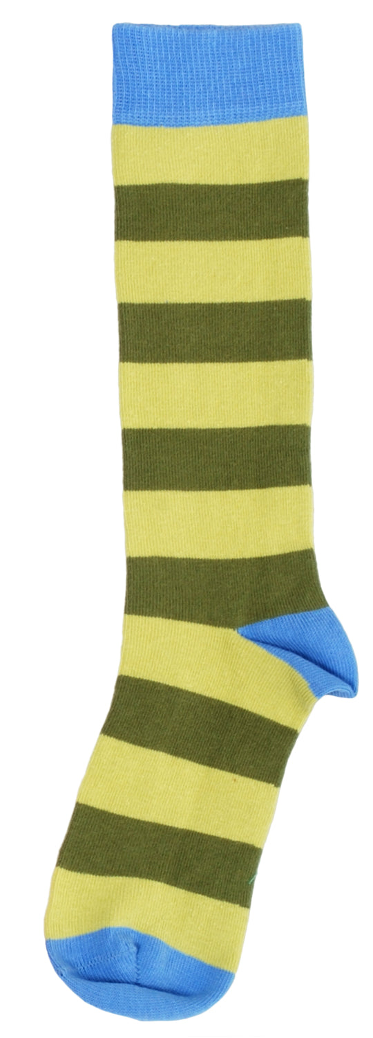 Duns Sweden 무릎 양말 Lt Green / Swamp Green Striped