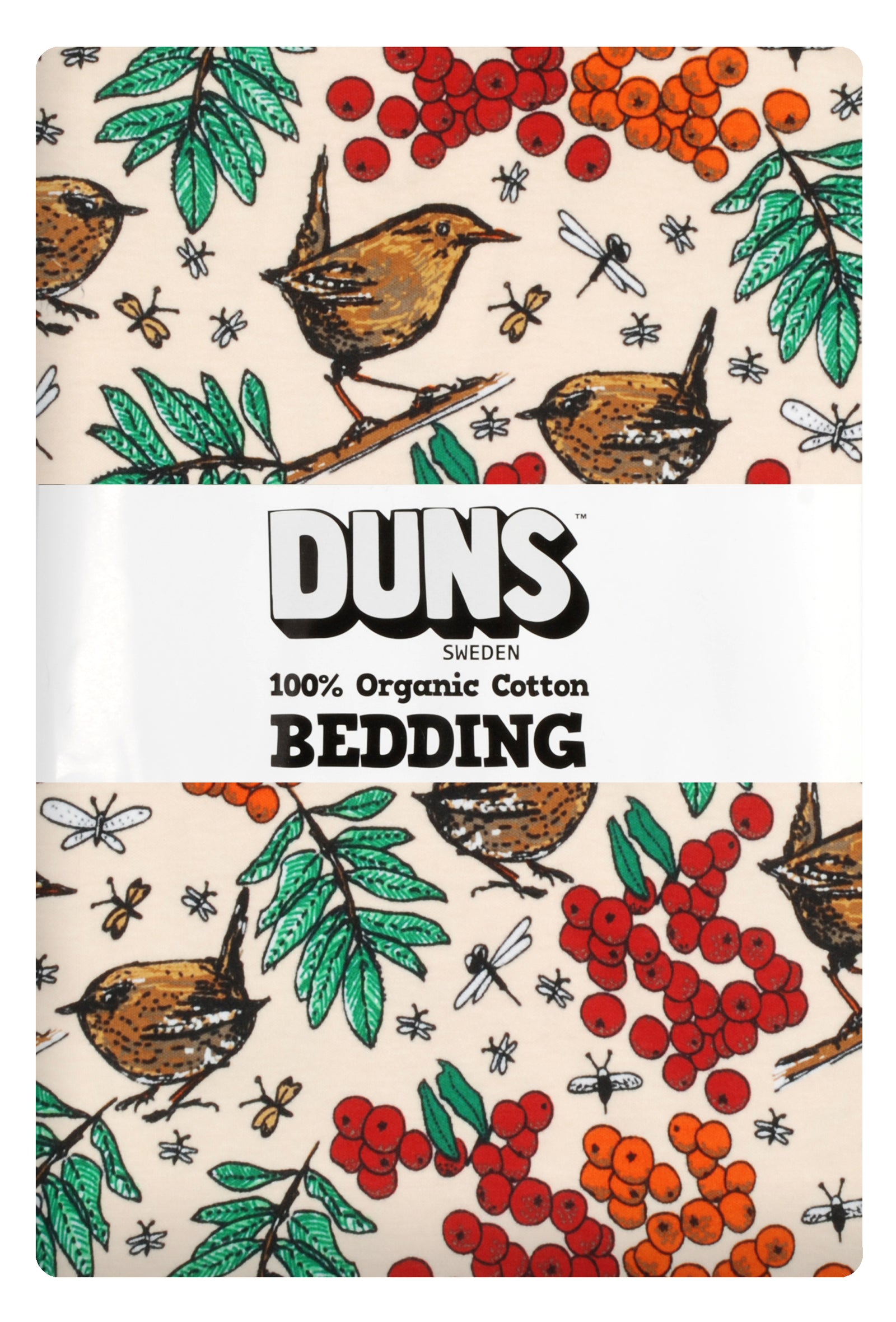 Duns Sweden Bedding Rowanberry Pearl - Dekbedovertrek Lijsterbessen 