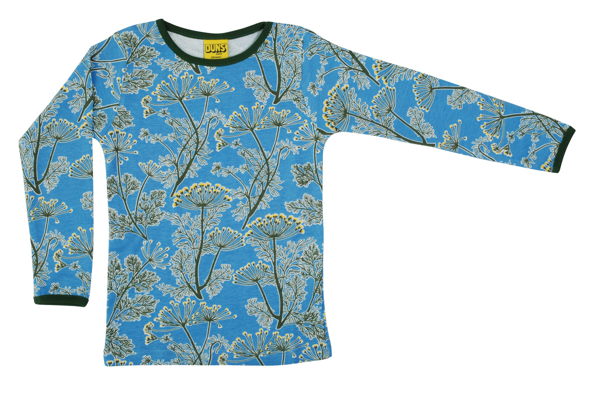 Duns Sweden - Longsleeve Top Dill Blue - Dill Blue